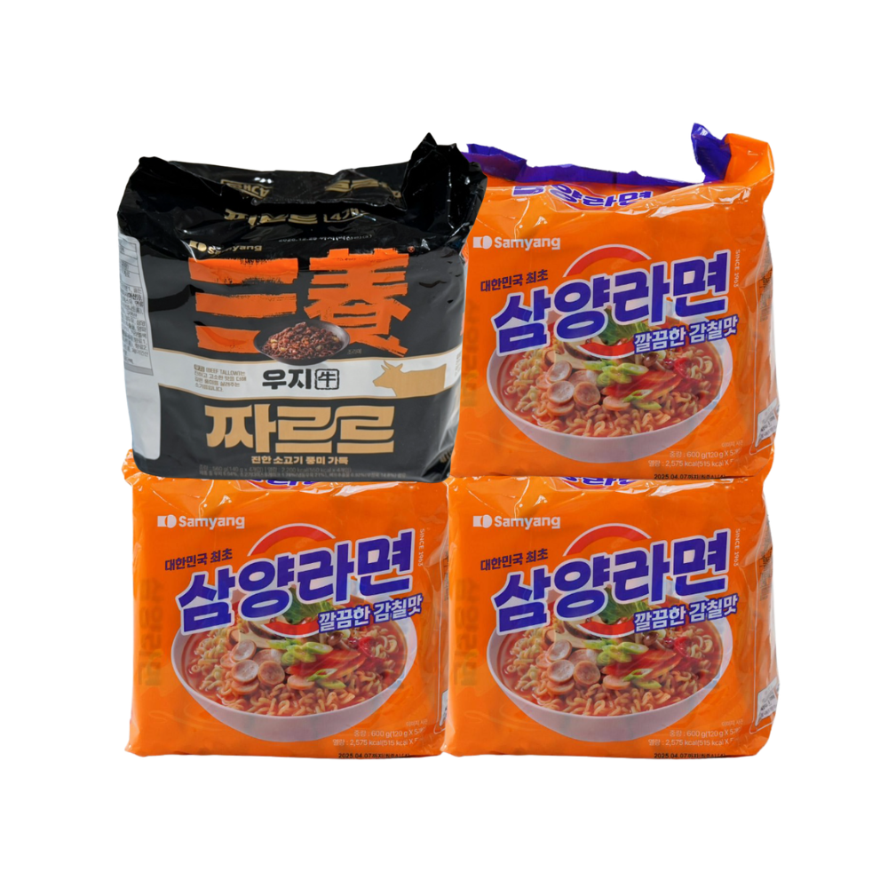 삼양라면 3개 + 짜르르 1개 4입 x4개 봉지라면 - 상품 이미지