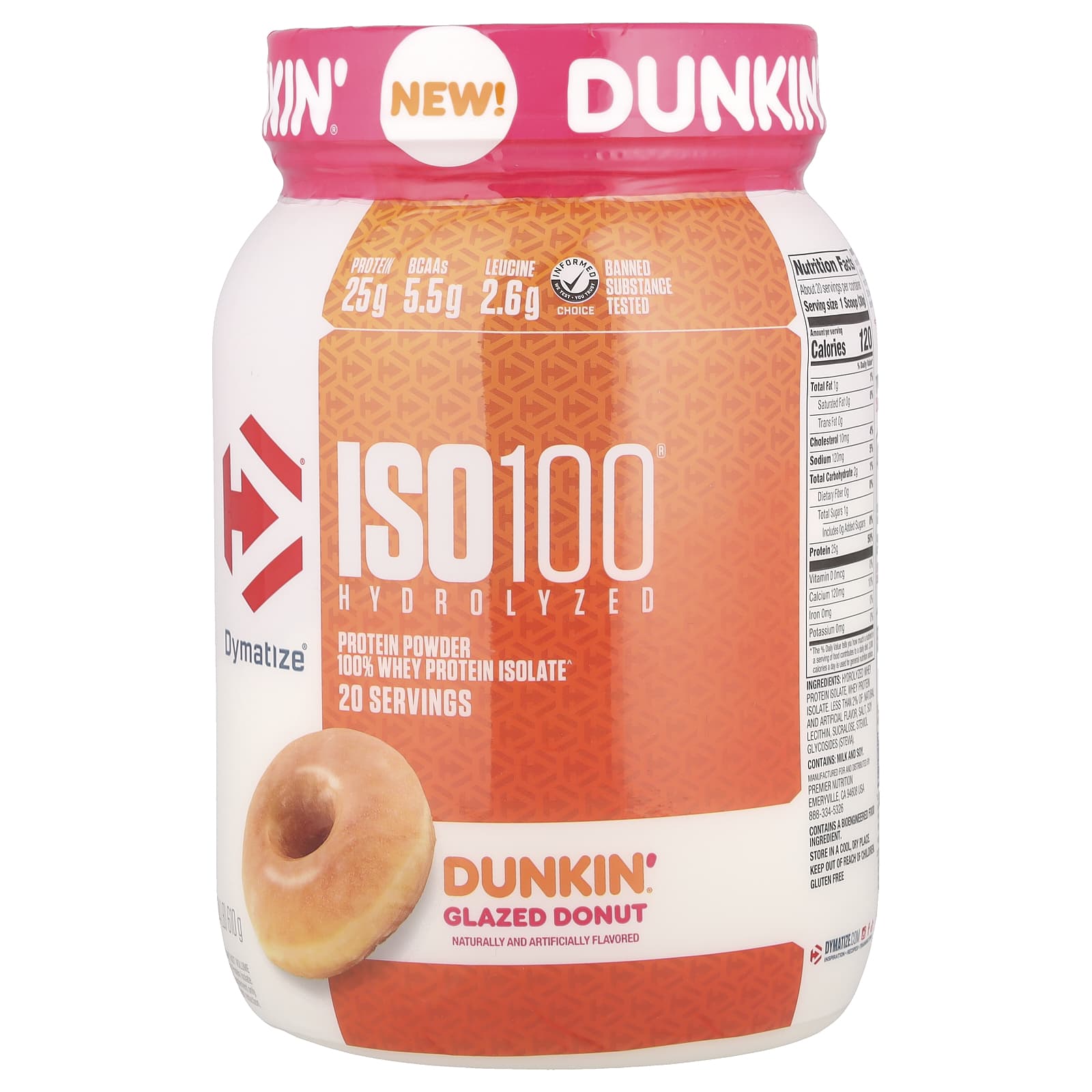 Dymatize ISO100 웨이프로틴 아이솔레이트 도넛맛 610g, 2개 - 상세 이미지 5