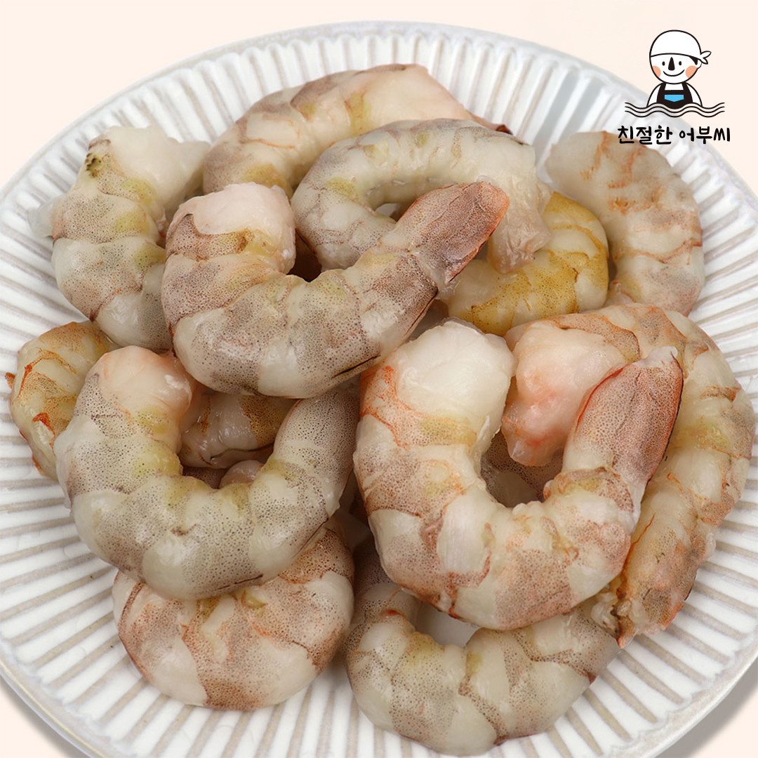 안면도 자연산 대하 깐 새우살 왕 특대 300g 500g 친절한어부씨 - 상세 이미지 4