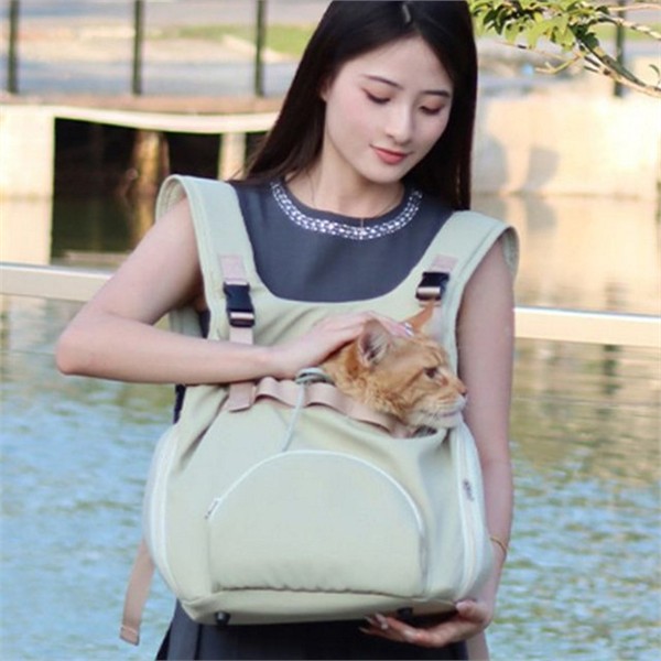 외출용 강아지 이동가방 백팩 고양이 이동가방 반려동물 메쉬 캐리어 - 상세 이미지 2