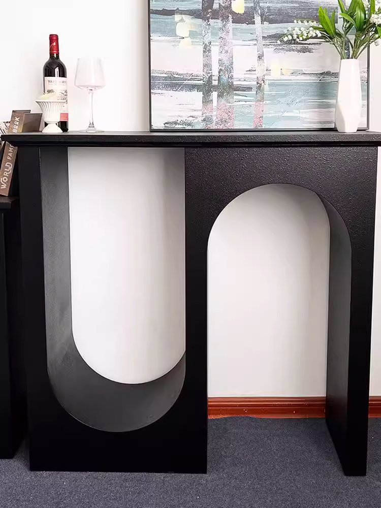 거실 벽난로 콘솔 아치형 수납장 현관 선반장 진열장 80x20x90 - 상세 이미지 3