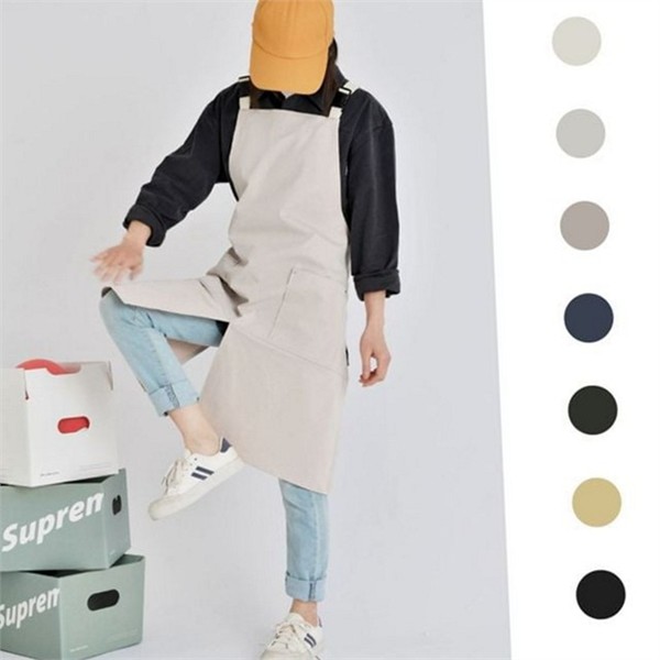 바리스타 카페 앞치마 작업용 공방 앞치마 데일리 유치원 미술 요리 - 상품 이미지