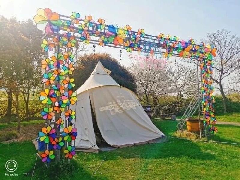 풍차 바람개비 회전 대형 조경 야외 정원 장식품 소품 펜션 팔랑 화단 - 상세 이미지 4