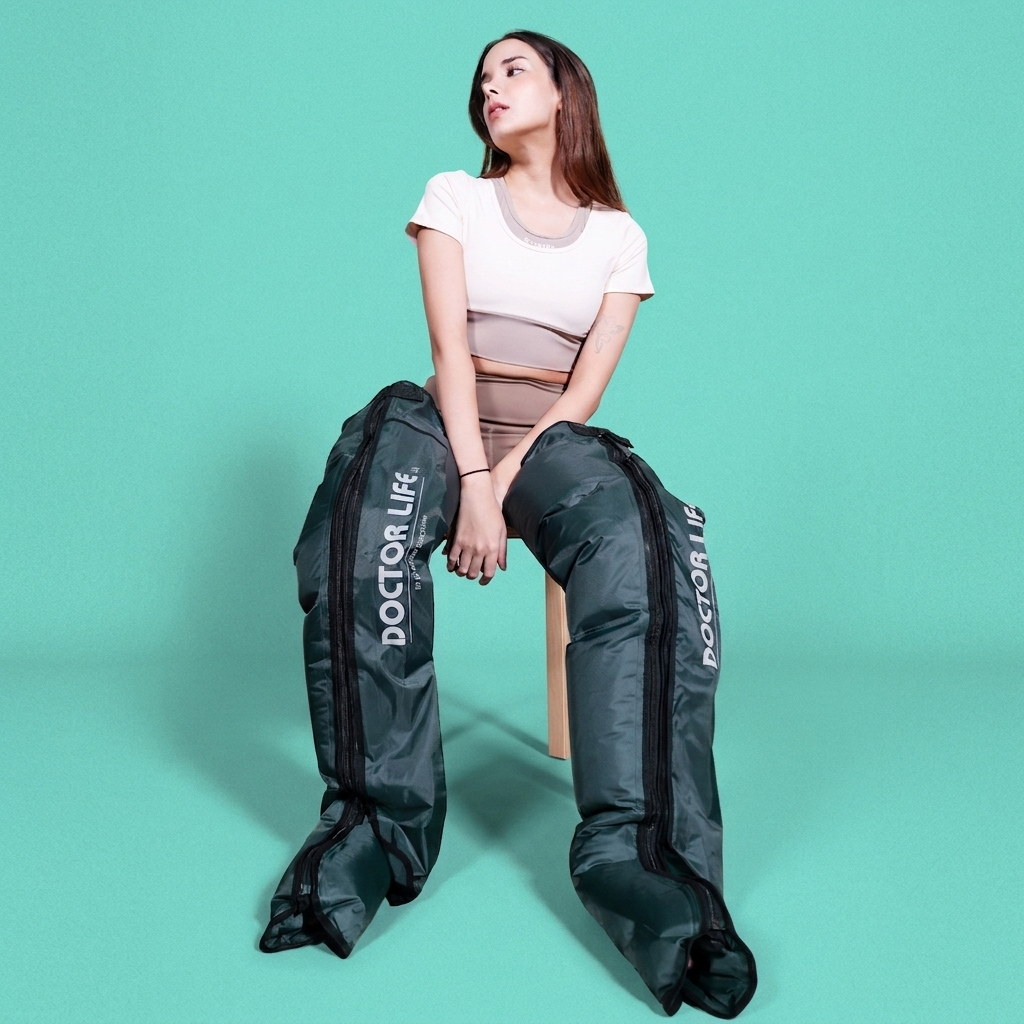닥터라이프 국내산 의료기기 V7MAX 공기압 종아리 다리 허벅지 발 혈액순환 마사지기 안마기 (다리SET)