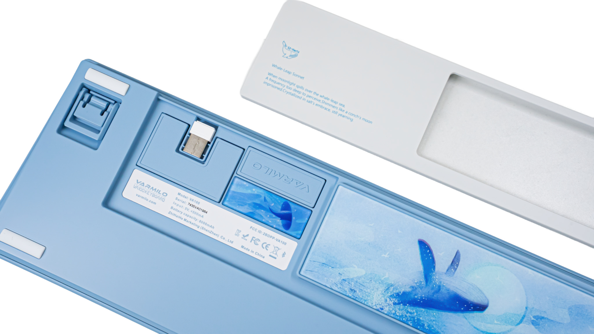 VARMILO VA100 유무선 풀배열 VIA 기계식 키보드 펀키스 정품 Sea Melody, 보이스축 이미지 7