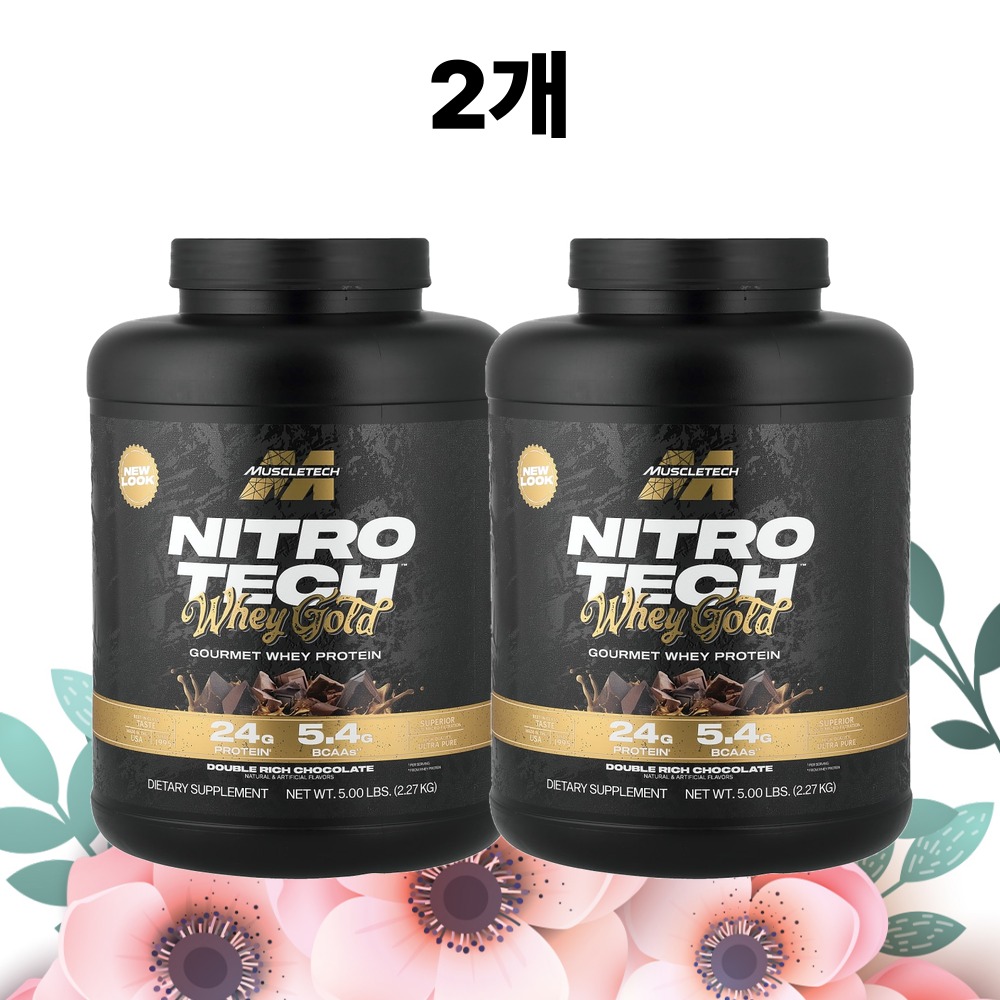 머슬테크 웨이프로틴 웨이골드 더블리치초코맛 2.27kg, 2개 - 상품 이미지