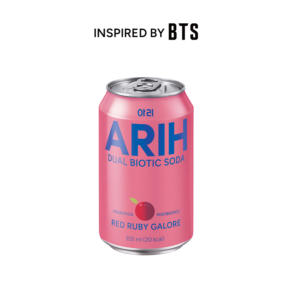 아리 ARIH 듀얼바이오틱 소다 레드 루비 갈로어 1BOX(355ml x 24입) - 상품 이미지