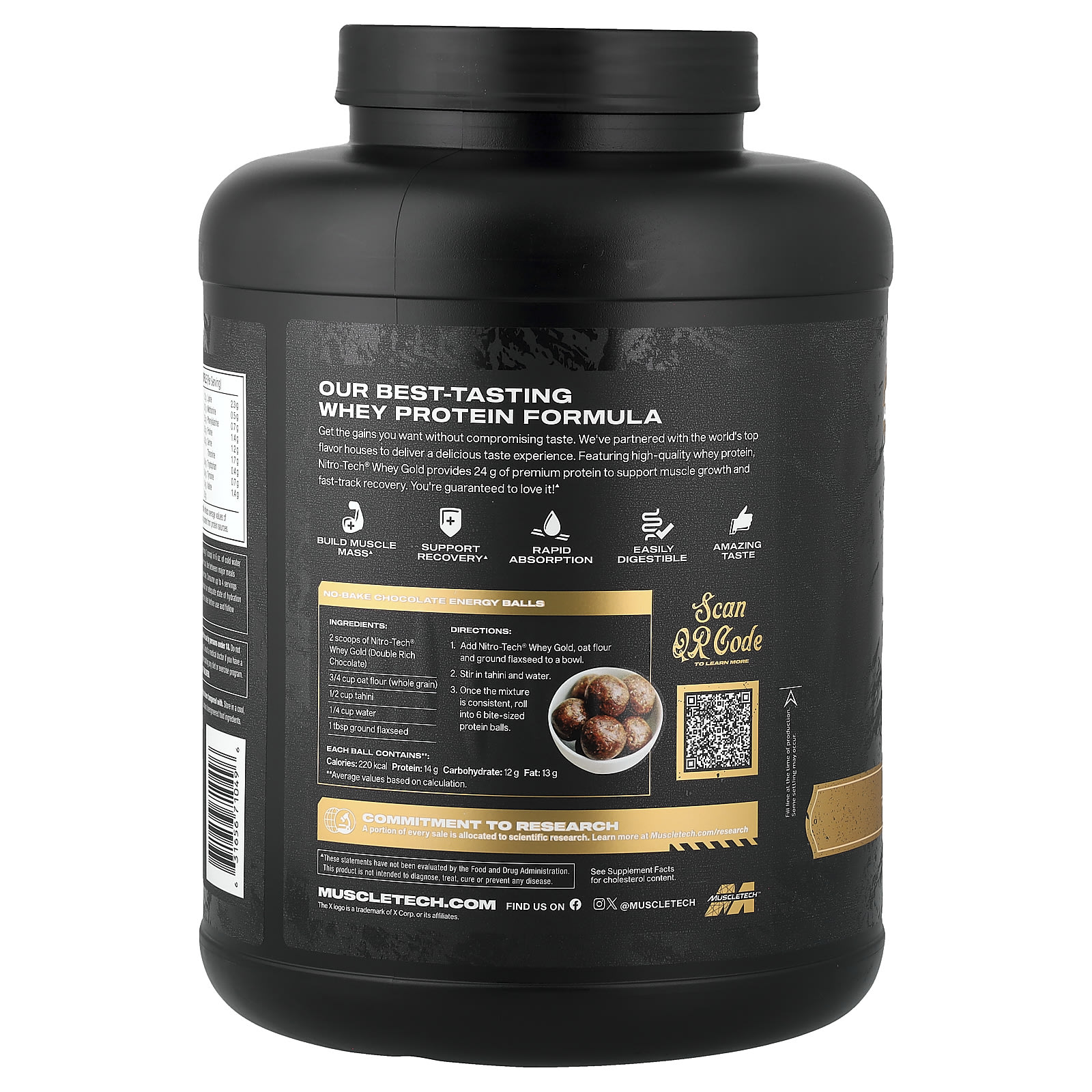머슬테크 웨이프로틴 웨이골드 더블리치초코맛 2.27kg, 2개 - 상세 이미지 3