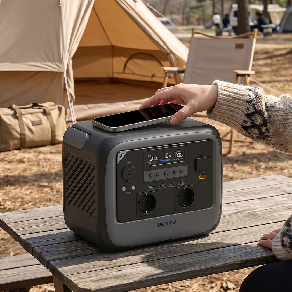 썬드라 PFB1 인산철 초고속 완충 무선충전 태양광 충전 다용도 휴대형 파워뱅크 UPS 700W 708PB-UPS - 상세 이미지 2