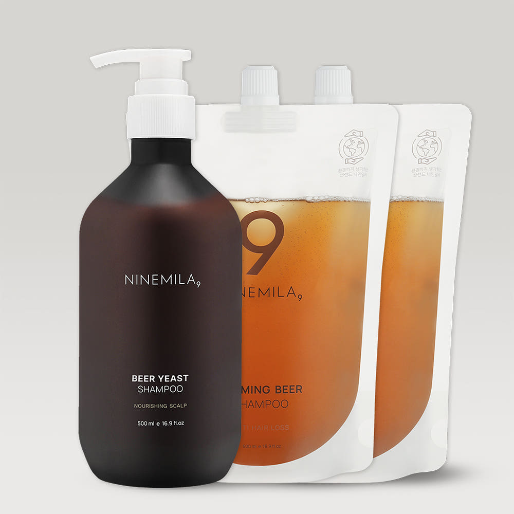 나인밀라 나인밀라 카밍비어 탈모샴푸 자몽향 500ml 3개