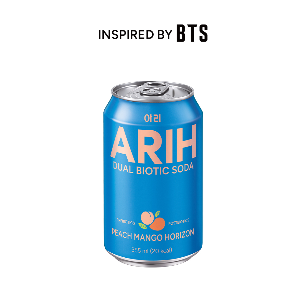 아리 ARIH 듀얼바이오틱 소다 피치망고 호라이즌 1BOX(355ml x 24입) - 상품 이미지