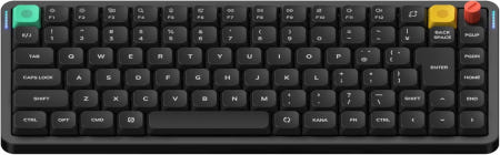 [해외]NuPhy Air 75 V3 JIS 어 레이아웃 핫 스왑 호환 무선 기계식 키보드(88 키 75의 노브 RGB 백라이트 개스킷 마운트 Brown Nano