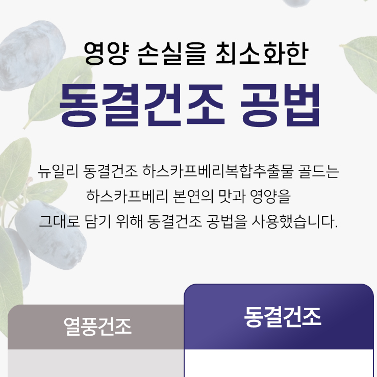 하스카프베리 60정 1통 동결건조 식약처인증 이미지 6