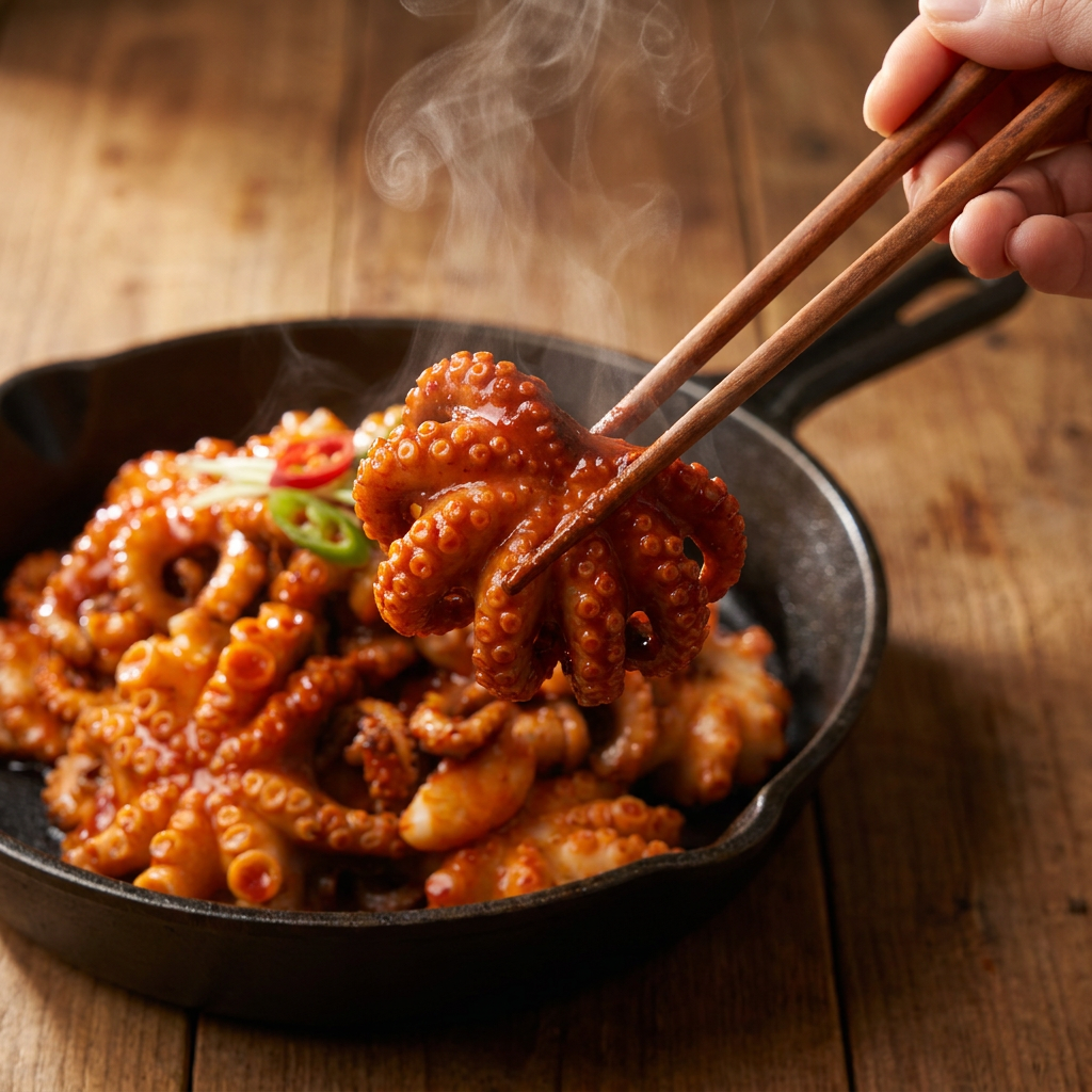 토해원 매콤달콤 양념 주꾸미볶음 500g 쭈꾸미 밀키트 캠핑요리 1팩 2팩 4팩 이미지 7