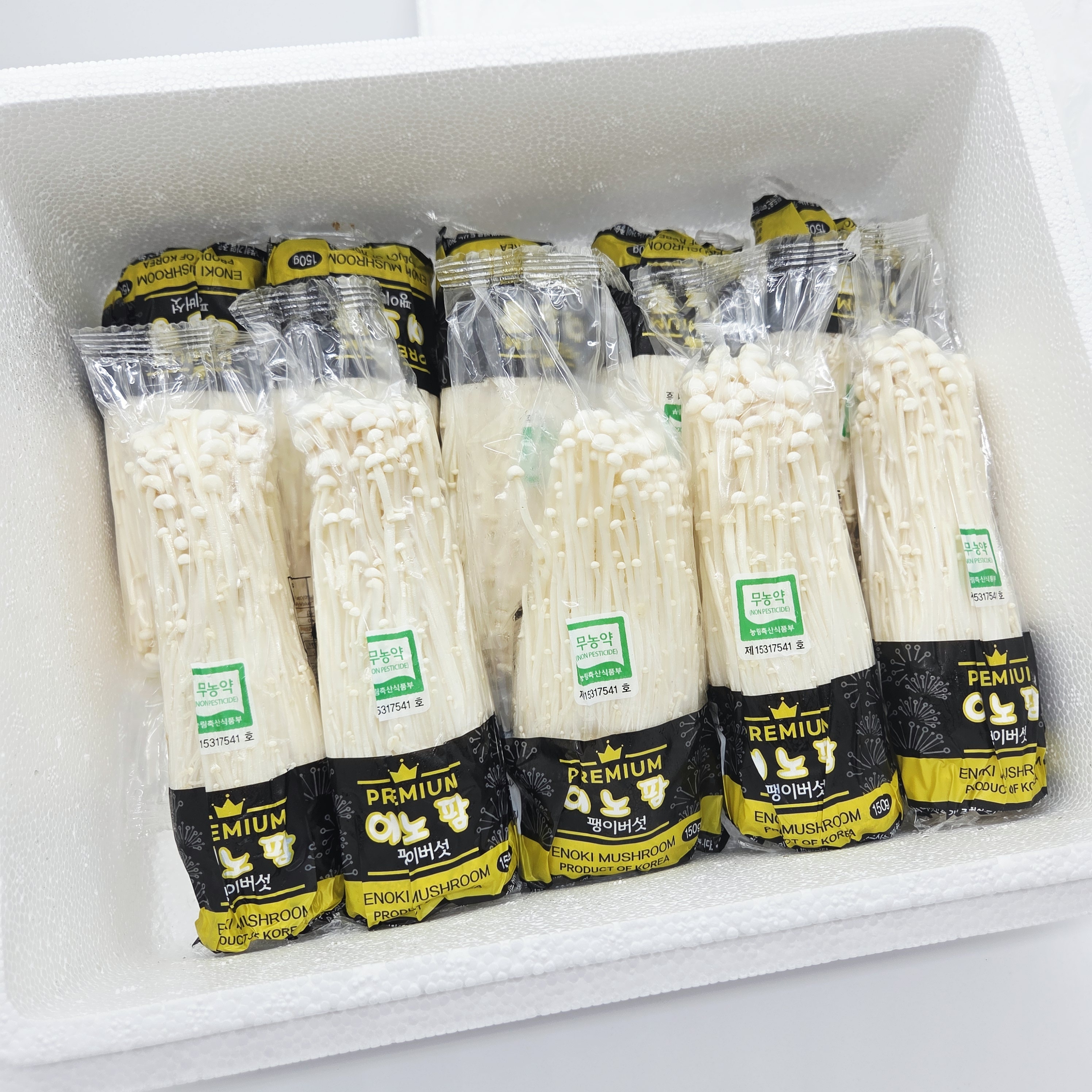 국내산 무농약 친환경 팽이버섯 1.5kg (150g 10봉) 이미지 6