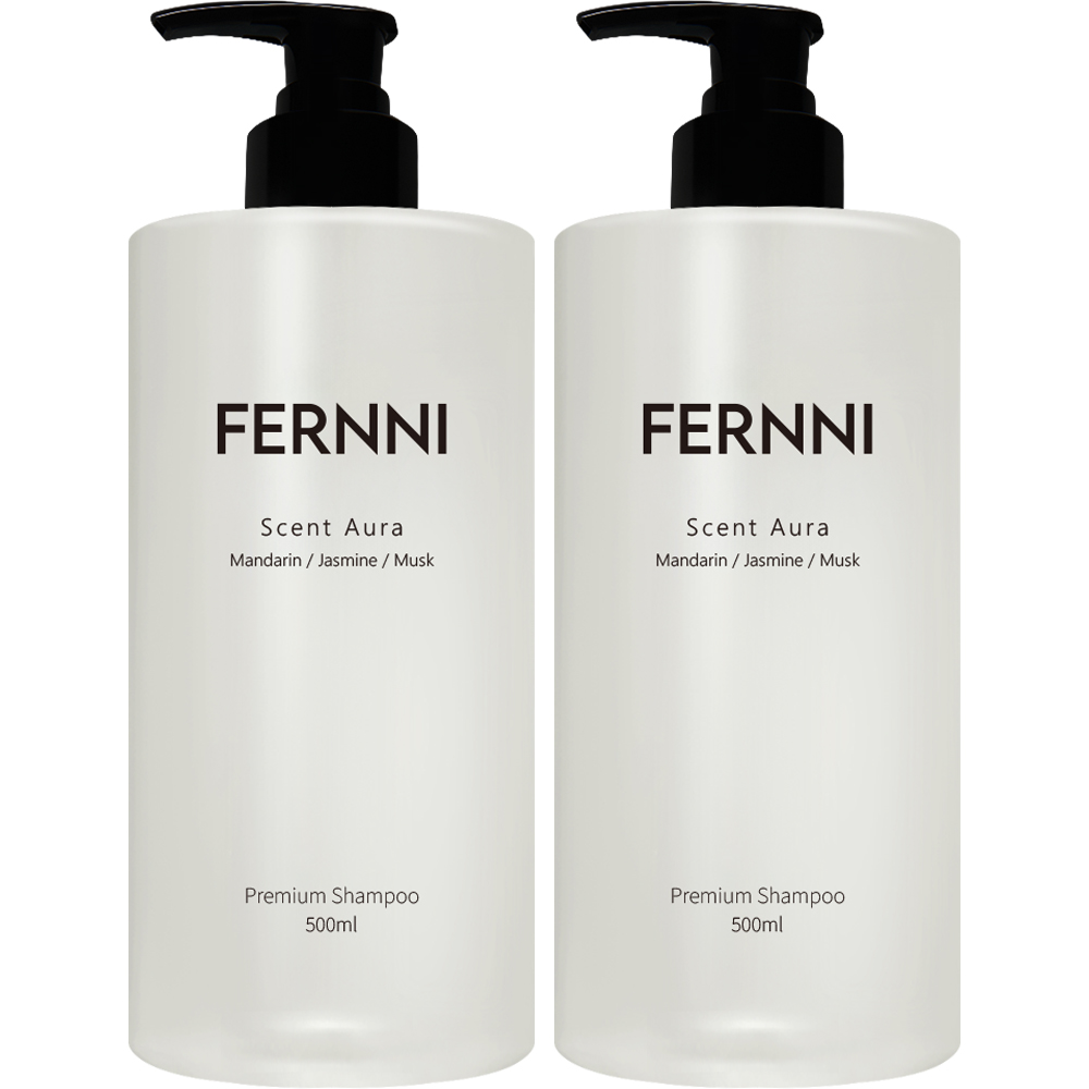 페르니 센트아우라 한지혜 맥주효모 약산성 원형 정수리 탈모 비듬 샴푸 500ml, 2개 - 상품 이미지