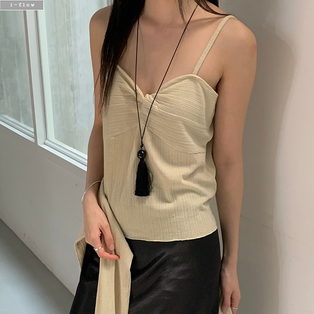 마바 꼬임나시 골지 가디건 세트 3col L,XL 여름 빅사이즈 뷔스티에 아우터 제이플로우 이미지 7