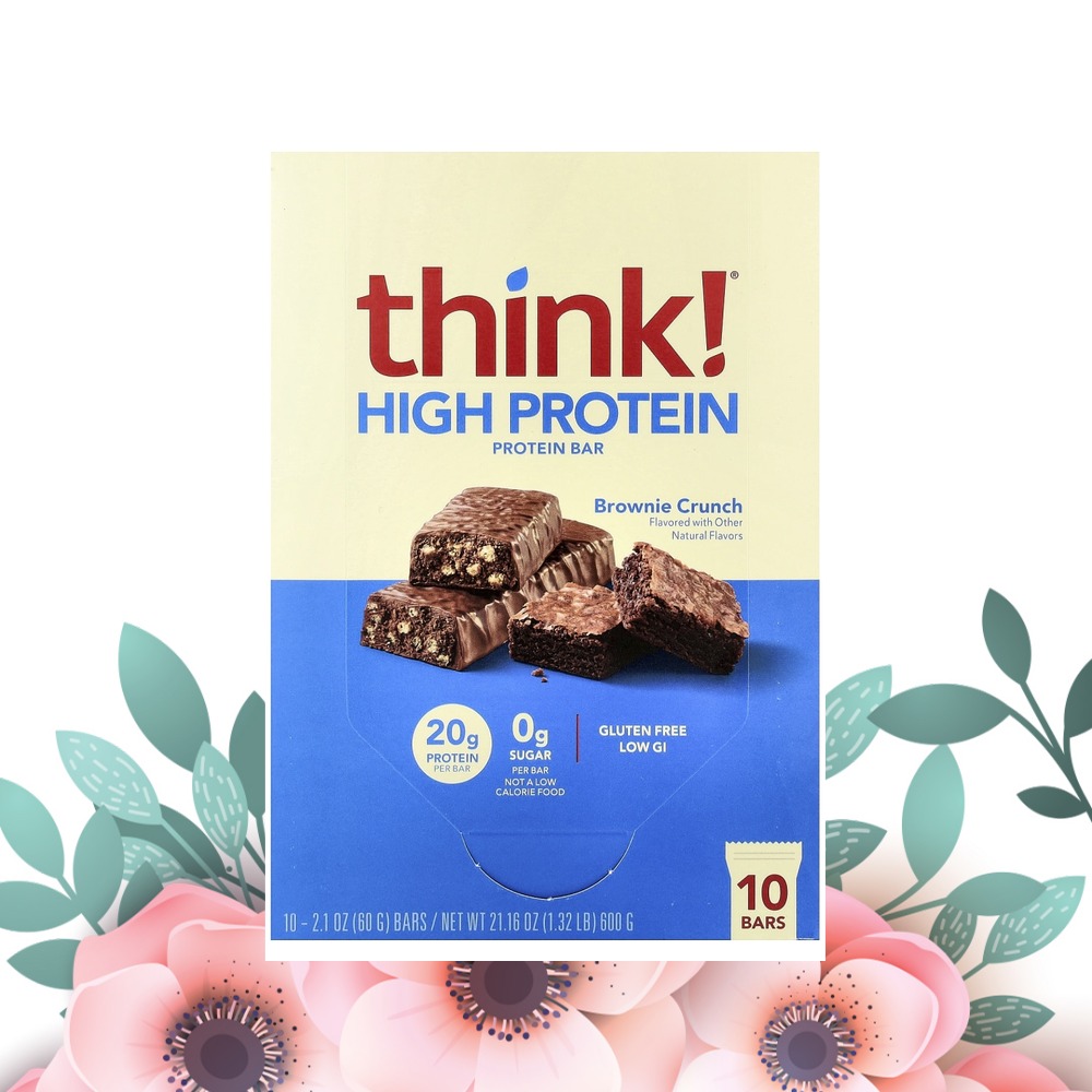 띵크 프로틴바 브라우니크런치맛 10개입 60g, 1개 - 상품 이미지