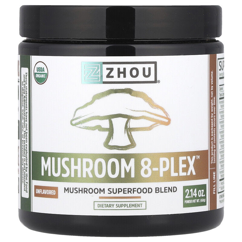 조우 뉴트리션 Mushroom 8-Plex 분말 무맛 60g, 1개 - 상품 이미지