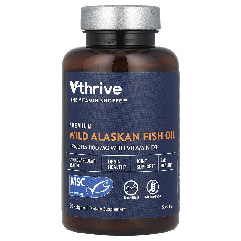 Vthrive 야생 알래스카 피쉬 오일 60캡슐, 2개 - 상세 이미지 2