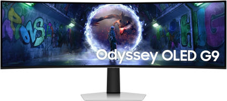 SAMSUNG [해외]오디세이 OLED G9 49인치 게이밍 모니터 S49DG930 329 듀얼 QHD(520 x 440) 240Hz 003ms HDMI 2