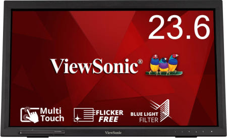 [해외]ViewSonic Japan TD2423 236인치 0피스 적외선 멀티터치 모니터(풀 HD/VA/75Hz/내장 스피커/HDMI VGA DVI 236 inch Touch Pa