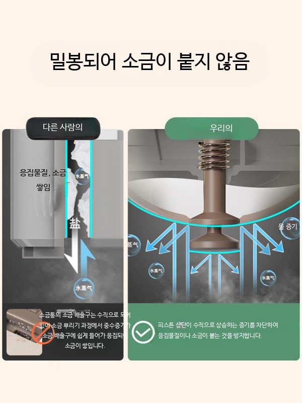 양념 통 디스펜서 조미료 주방 감자튀김 계량 솔트 정량기 180ml 1개입 A - 상세 이미지 2