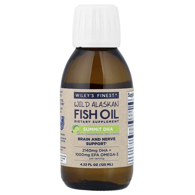 Wileys Finest 자연산 알래스카 피쉬 오일 서밋 DHA 125ml, 3개 - 상세 이미지 2