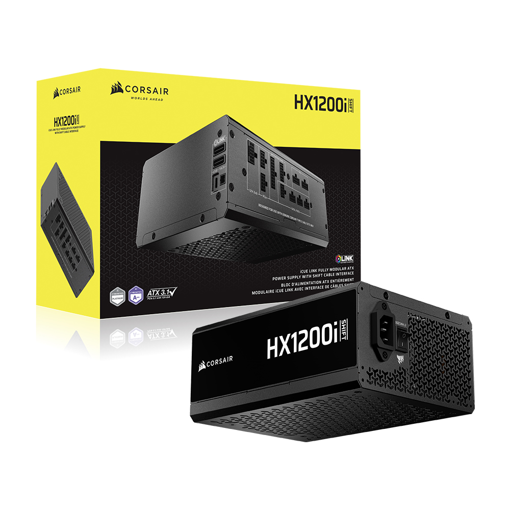 커세어 CORSAIR HX1200i SHIFT 1200W 80PLUS 플래티넘 풀모듈러 파워서플라이 - 상품 이미지