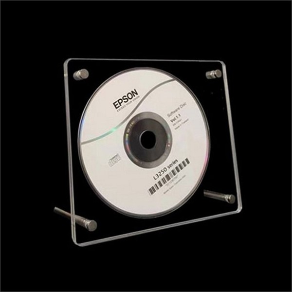 투명 아크릴 cd 거치대 탁상용 아크릴 cd 보관함 앨범 수납 - 상품 이미지