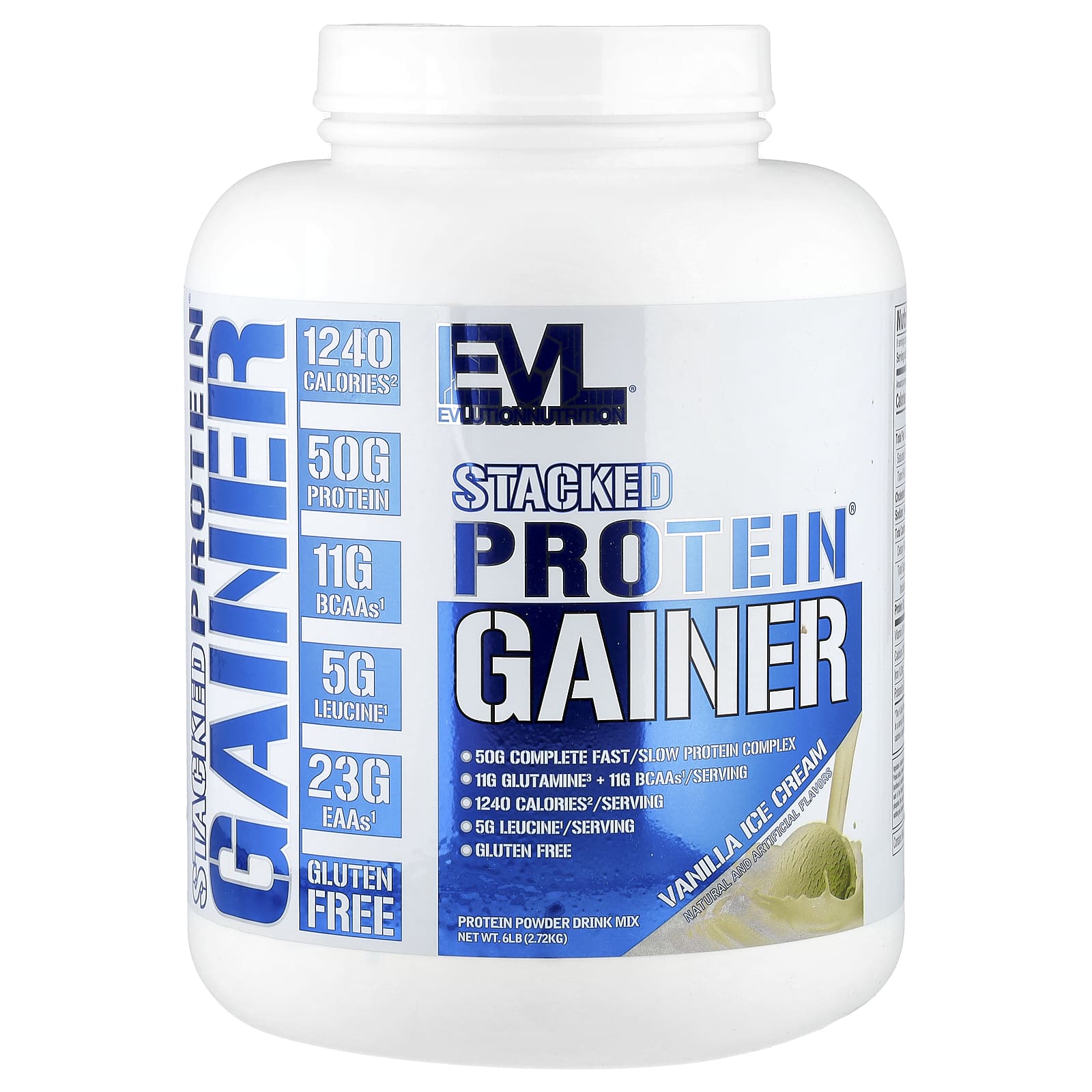 EVL 프로틴 게이너 바닐라맛 2.72kg 단백질보충제 2.72kg, 2개 - 상세 이미지 5