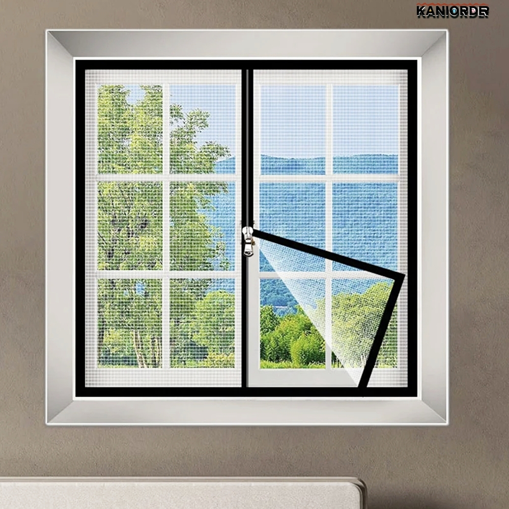 찍찍이 방충망 창문 샷시 부착형 집 셀프 설치 모기망 150x180 - 상품 이미지