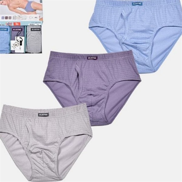 소프트 남성 순면 삼각 팬티 3입 데일리 남성 삼각 - 상품 이미지