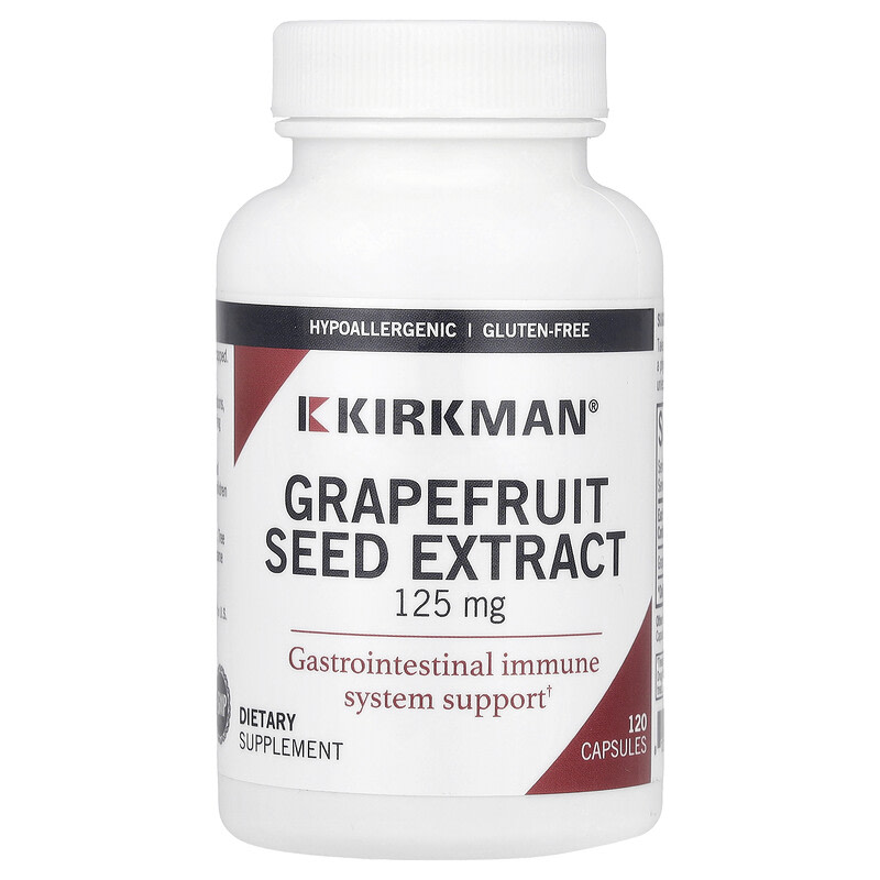 Kirkman Labs 자몽씨추출물 125mg 120캡슐, 6개 - 상세 이미지 2
