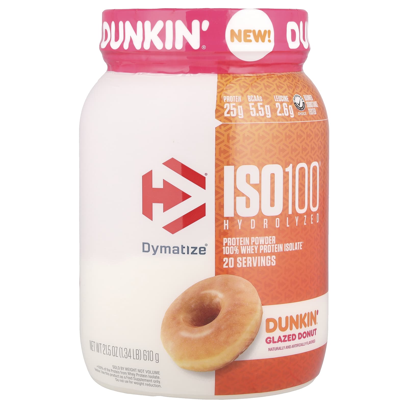 Dymatize ISO100 웨이프로틴 아이솔레이트 도넛맛 610g, 2개 - 상세 이미지 4