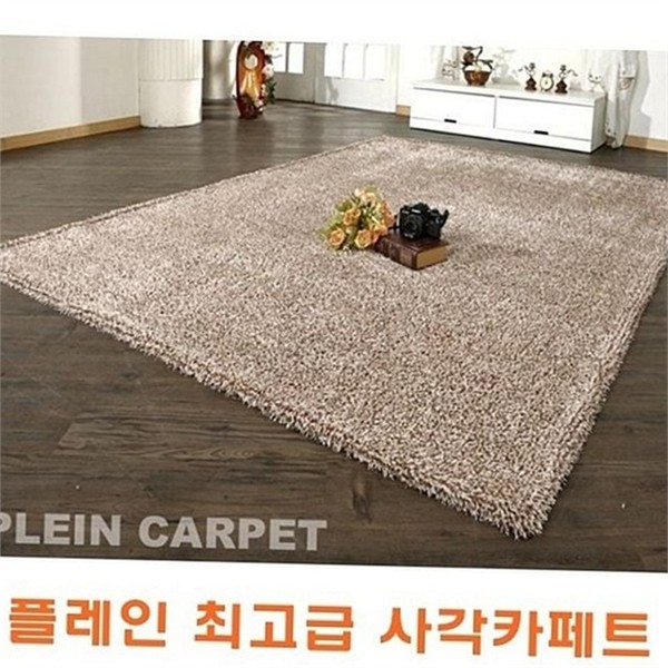 먼지없는 거실 사각 카페트 푹신한 침실 사각 카페트 폴리에스터 인테리어 - 상품 이미지