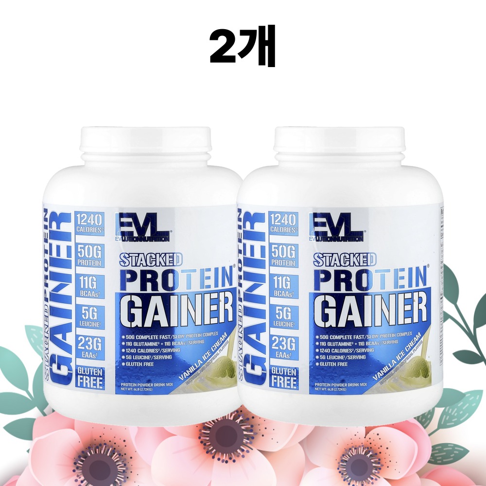 EVL 프로틴 게이너 바닐라맛 2.72kg 단백질보충제 2.72kg, 2개 - 상품 이미지