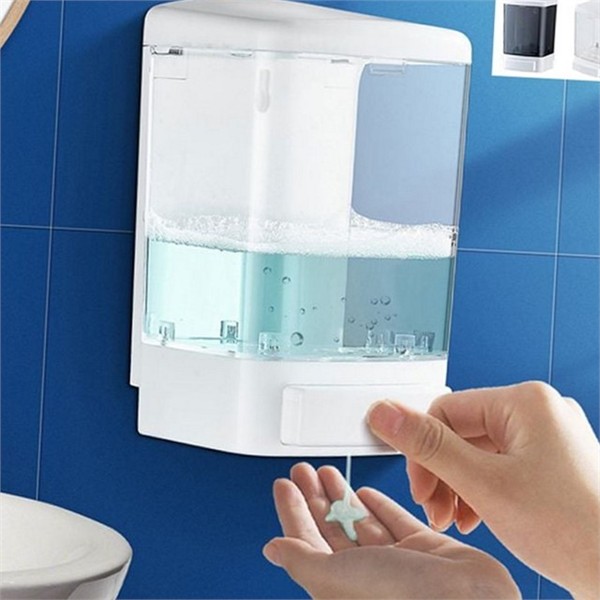 화장실 욕실 벽걸이 디스펜서 1000ML 샴푸 욕실 대용량 리필 용기 - 상품 이미지