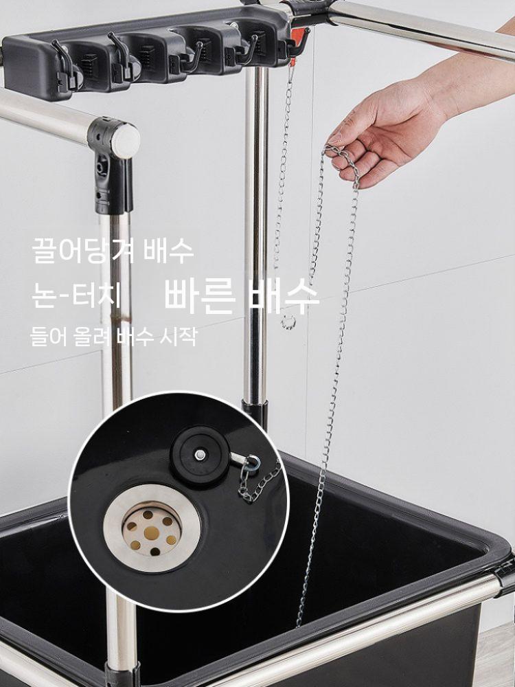 대걸레 세척통 걸레빨이통 플라스틱 밀대 빨래통 화장실 - 상세 이미지 5