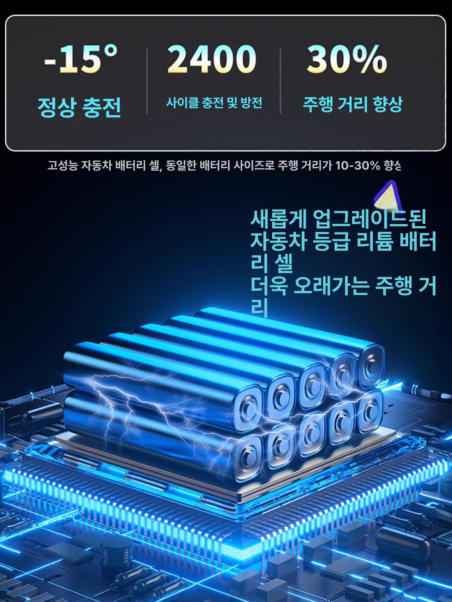 전동자전거 전기자전거 접이식 배달용 출퇴근 자토바이 프리미엄 1500W 80km 48V - 상세 이미지 2