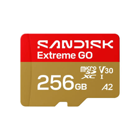 안전포장 샌디스크 SDXC Extreme GO 256GB 마이크로SD QXGN