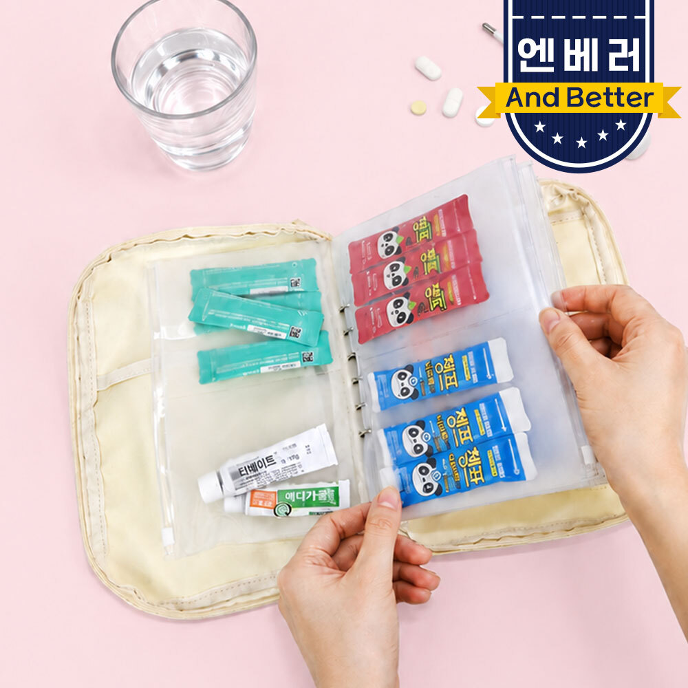 엔베러 3초 약파우치 비상약 구급약 여행용품 정리파우치 캠핑 수납백 상품 이미지