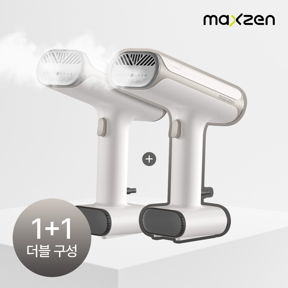 [maxzen] 맥스젠 진공 스팀다리미 SR13W 핸디형 1+1 - 상품 이미지