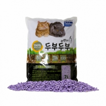 테비토퍼 두부두부 고양이모래 라벤더 일반입자, 7L, 6개 - 상품 이미지
