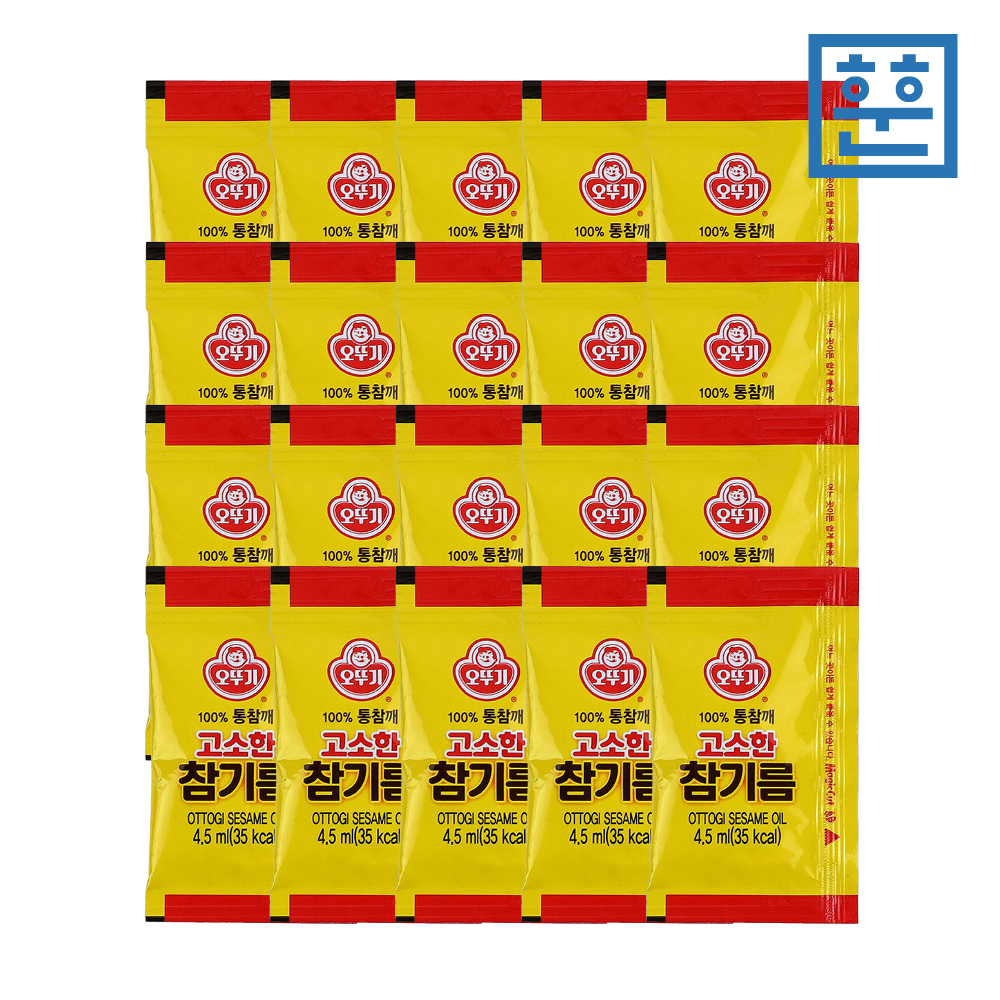 오뚜기 일회용 고소한 참기름 4.5ml - 상품 이미지