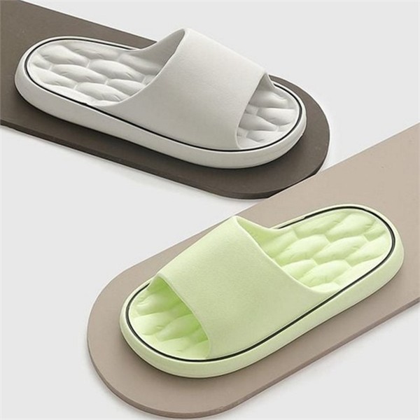 데일리 남녀공용 실내화 오픈토 무소음 실내화 푹신한 쿠션 슬리퍼 거실 - 상세 이미지 2