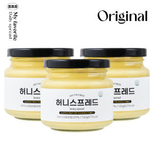 프프프 빵버터 스프레드 잼 오리지널 맛 4가지 허니, 130g, 3개
