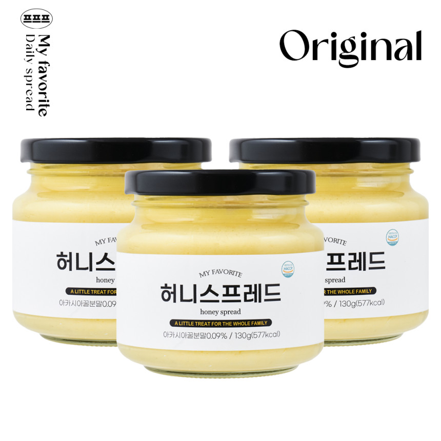 프프프 빵버터 스프레드 잼 오리지널 맛 4가지 허니, 130g, 3개 사진 1