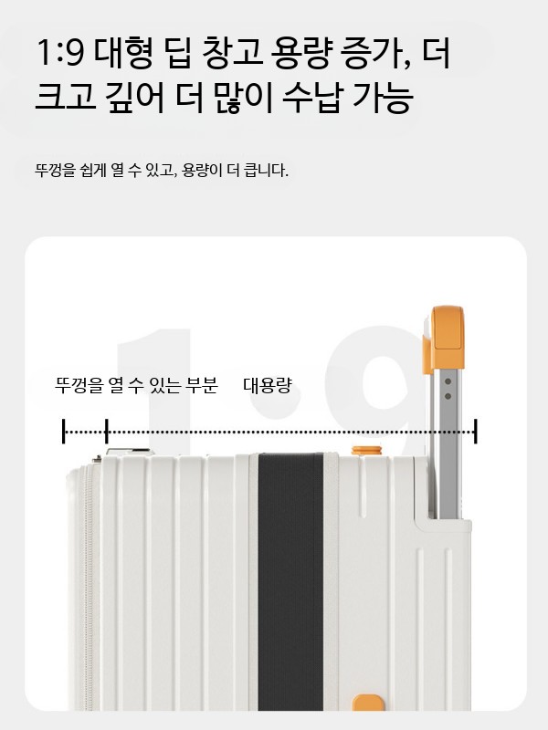 확장형 다기능 여행 여행가방 다기능가방 가방 24인치 확장형가방 24인치가방 케리어 후다다닥 넓은 손잡이 전면 오픈 퍼플 023 - 상세 이미지 4