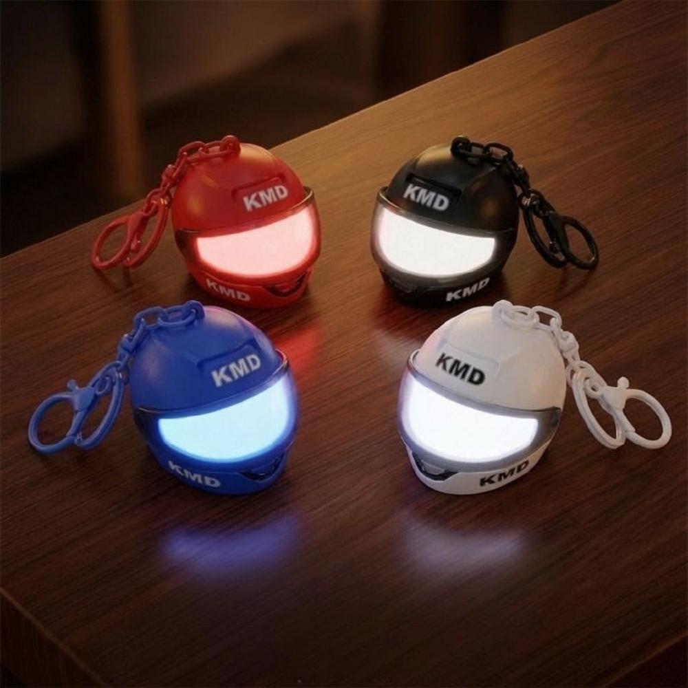 오토바이 헬멧 가방 조명 키체인 키링 LED - 상품 이미지